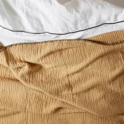 Plaid ILARIO Jaune Maïs Et Feston Noir -Maison Linge Magasin Plaid ILARIO 007655 J8FG 9