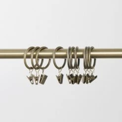 Anneau-pince ALMA Laiton -Maison Linge Magasin anneau pince ALMA 006155 OR 6