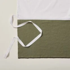 Cache Sommier CARLINA Kaki Grisé Et Bourdon Noir -Maison Linge Magasin cache sommier CARLINA 006454 GVG 5