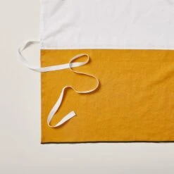 Cache Sommier CARLINA Ocre Et Bourdon Noir -Maison Linge Magasin cache sommier CARLINA 006454 J18G 5