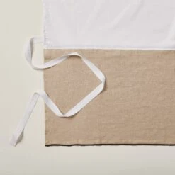 Cache Sommier CARLINA Sable Et Bourdon Noir -Maison Linge Magasin cache sommier CARLINA 006454 N4G 5