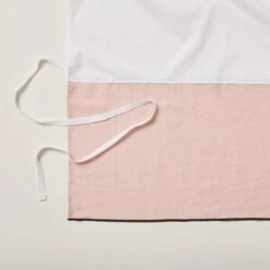 Cache Sommier CARLINA Rose Poudré Et Bourdon Noir -Maison Linge Magasin cache sommier CARLINA 006454 RG 5