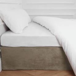 Cache Sommier MONTANA Taupe -Maison Linge Magasin cache sommier MONTANA 001291 N12 1