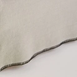 Cache Sommier NINO Ficelle Et Feston Noir -Maison Linge Magasin cache sommier NINO 007697 N4FG 6