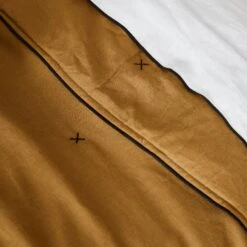 Couvre-lit Matelassé CARLINA Bronze Et Bourdon Noir -Maison Linge Magasin couvre lit matelasse CARLINA 006499 M8G 3