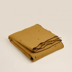 Couvre-lit Matelassé CARLINA Bronze Et Bourdon Noir -Maison Linge Magasin couvre lit matelasse CARLINA 006499 M8G 4