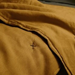 Couvre-lit Matelassé CARLINA Bronze Et Bourdon Noir -Maison Linge Magasin couvre lit matelasse CARLINA 006499 M8G 5