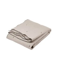 Couvre-lit Matelassé CARLINA Ficelle Et Bourdon Noir -Maison Linge Magasin couvre lit matelasse CARLINA 006499 N3G packshot