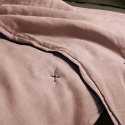 Couvre-lit Matelassé CARLINA Rose Poudré Et Bourdon Noir -Maison Linge Magasin couvre lit matelasse CARLINA 006499 RG 5