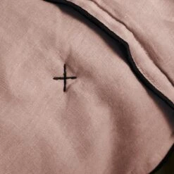 Couvre-lit Matelassé CARLINA Rose Poudré Et Bourdon Noir -Maison Linge Magasin couvre lit matelasse CARLINA 006499 RG 6