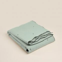 Couvre-lit Matelassé CARLINA Tilleul Et Bourdon Noir -Maison Linge Magasin couvre lit matelasse CARLINA 006499 V2G 4