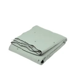 Couvre-lit Matelassé CARLINA Tilleul Et Bourdon Noir -Maison Linge Magasin couvre lit matelasse CARLINA 006499 V2G packshot