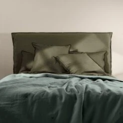 Couvre-lit Matelassé CARLINA Vert De Gris Et Bourdon Noir 9 Couvre-lit Matelassé CARLINA Vert De Gris Et Bourdon Noir -Maison Linge Magasin couvre lit matelasse CARLINA 006499 V4G 1