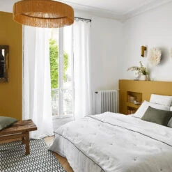 Couvre-lit Matelassé CARLINA Blanc Pur Et Bourdon Noir -Maison Linge Magasin couvre lit matelasse CARLINA 006499 WG 2