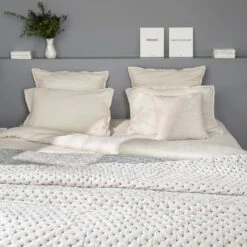 Couvre-lit Matelassé MALO Craie -Maison Linge Magasin couvre lit matelasse MALO 007266 G1 1