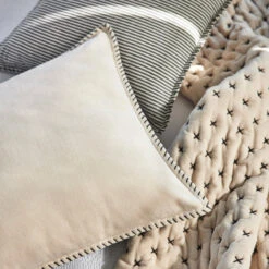 Couvre-lit Matelassé MALO Craie -Maison Linge Magasin couvre lit matelasse MALO 007266 G1 2