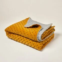 Couvre-lit Matelassé MALO Ocre -Maison Linge Magasin couvre lit matelasse MALO 007266 J18 4