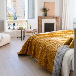 Couvre-lit Matelassé MALO Ocre