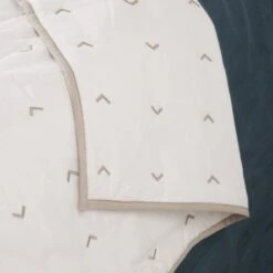 Couvre-lit Matelassé VINNIE Blanc Et Naturel -Maison Linge Magasin couvre lit matelasse VINNIE 008430 WN 7