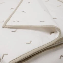 Couvre-lit Matelassé VINNIE Blanc Et Naturel -Maison Linge Magasin couvre lit matelasse VINNIE 008430 WN 9