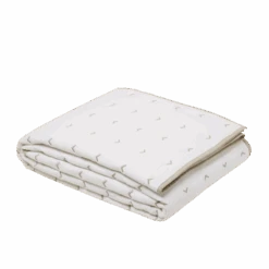 Couvre-lit Matelassé VINNIE Blanc Et Naturel -Maison Linge Magasin couvre lit matelasse VINNIE 008430 WN packshot