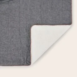 Couvre-lit DASHAN Noir Blanc Et Feston Terracota -Maison Linge Magasin couvre lit DASHAN 009037 G8 7