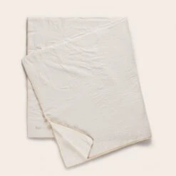 Couvre-lit DASHAN Ecru Et Feston Ocre -Maison Linge Magasin couvre lit DASHAN 009037 N1 5