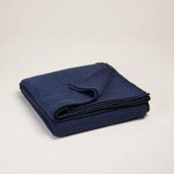 Couvre-lit ILARIO Encre Bleue Et Feston Noir -Maison Linge Magasin couvre lit ILARIO 008010 B20FG 4