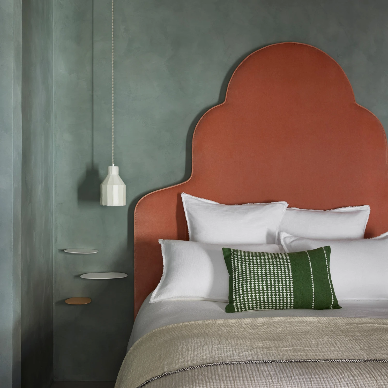 Couvre-lit ILARIO Naturel Et Feston Noir 1 Couvre-lit ILARIO Naturel Et Feston Noir