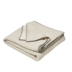 Couvre-lit ILARIO Naturel Et Feston Noir 17 Couvre-lit ILARIO Naturel Et Feston Noir -Maison Linge Magasin couvre lit ILARIO 008010 N2FG packshot