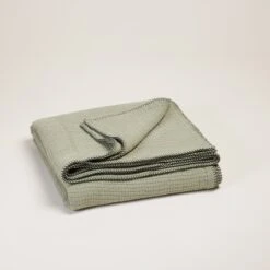 Couvre-lit ILARIO Sauge Et Feston Noir -Maison Linge Magasin couvre lit ILARIO 008010 V3FG 4