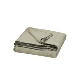 Couvre-lit ILARIO Sauge Et Feston Noir -Maison Linge Magasin couvre lit ILARIO 008010 V3FG packshot