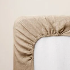 Drap Housse CARLINA Sable -Maison Linge Magasin drap housse CARLINA 005726 N4G 5