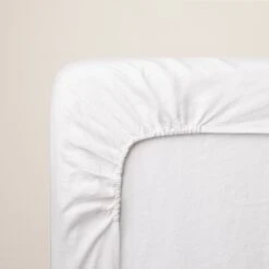 Drap Housse CARLINA Blanc Pur -Maison Linge Magasin drap housse CARLINA 005726 W 5