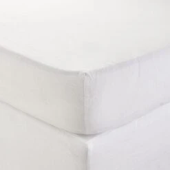 Drap Housse CARLINA Blanc Pur