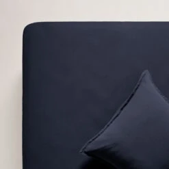 Drap Housse LOU Encre Bleue -Maison Linge Magasin drap housse LOU 007610 B20 6