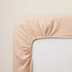 Drap Housse LOU Pêche Rosé -Maison Linge Magasin drap housse LOU 007610 R3 5