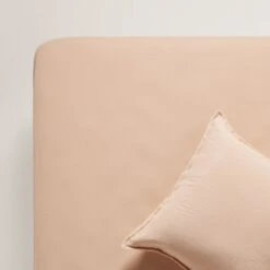Drap Housse LOU Pêche Rosé -Maison Linge Magasin drap housse LOU 007610 R3 6