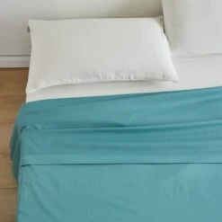 Drap Plat AURORE Vert -Maison Linge Magasin drap plat AURORE 006330 V4 6