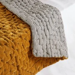 Edredon MALO Ocre -Maison Linge Magasin edredon MALO 007268 J18 5