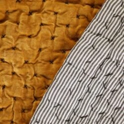 Edredon MALO Ocre -Maison Linge Magasin edredon MALO 007268 J18 6