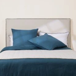 Edredon VINNIE Blanc Et Naturel -Maison Linge Magasin edredon VINNIE 008430 WN 1