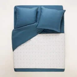 Edredon VINNIE Blanc Et Naturel -Maison Linge Magasin edredon VINNIE 008430 WN 6