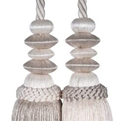 Embrasse Pompon BELLAGIO écru 9 Embrasse Pompon BELLAGIO écru -Maison Linge Magasin embrasse pompon BELLAGIO 001164 N1 6