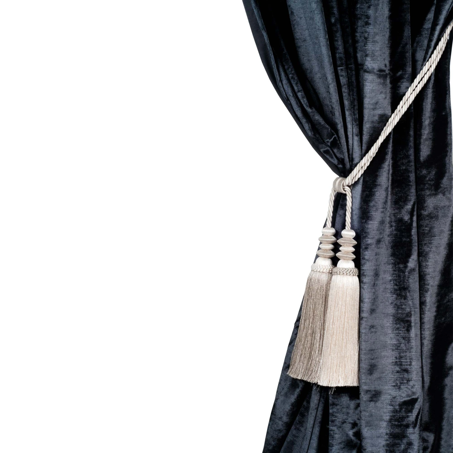 Embrasse Pompon BELLAGIO écru 2 Embrasse Pompon BELLAGIO écru – Image 2