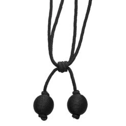 Embrasse Pompon POEHINA Noir -Maison Linge Magasin embrasse pompon POEHINA 007149 G10 5