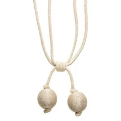 Embrasse Pompon POEHINA Taupe -Maison Linge Magasin embrasse pompon POEHINA 007149 N6 5