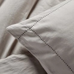 Housse De Couette ANOUK Galet Et Point Sellier Noir -Maison Linge Magasin housse de couette ANOUK 007624 N2G 7