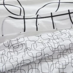 Housse De Couette ARIANA Blanc Et Noir -Maison Linge Magasin housse de couette ARIANA 007592 WG 8