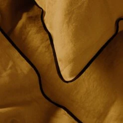 Housse De Couette CARLINA Bronze Et Bourdon Noir -Maison Linge Magasin housse de couette CARLINA 005724 M8G 7